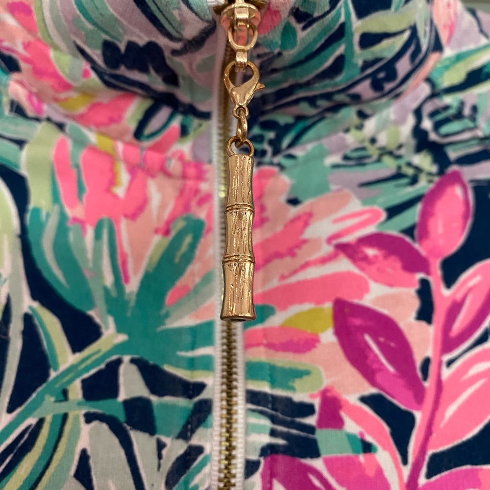 Lilly Pulitzer Skipper Popover Floral Quarter-Zip XXS - Picture 3 of 8